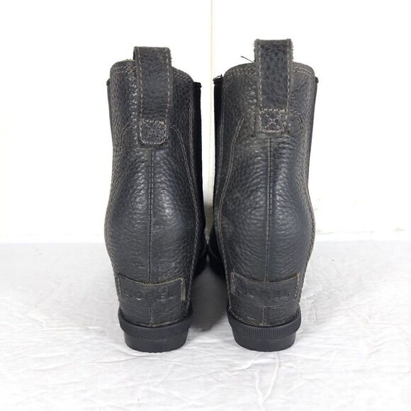Sorel Women's Joan of ArcticII US5,5 gray Leather Waterproof Wedge Chelsea Boot - Picture 10 of 13